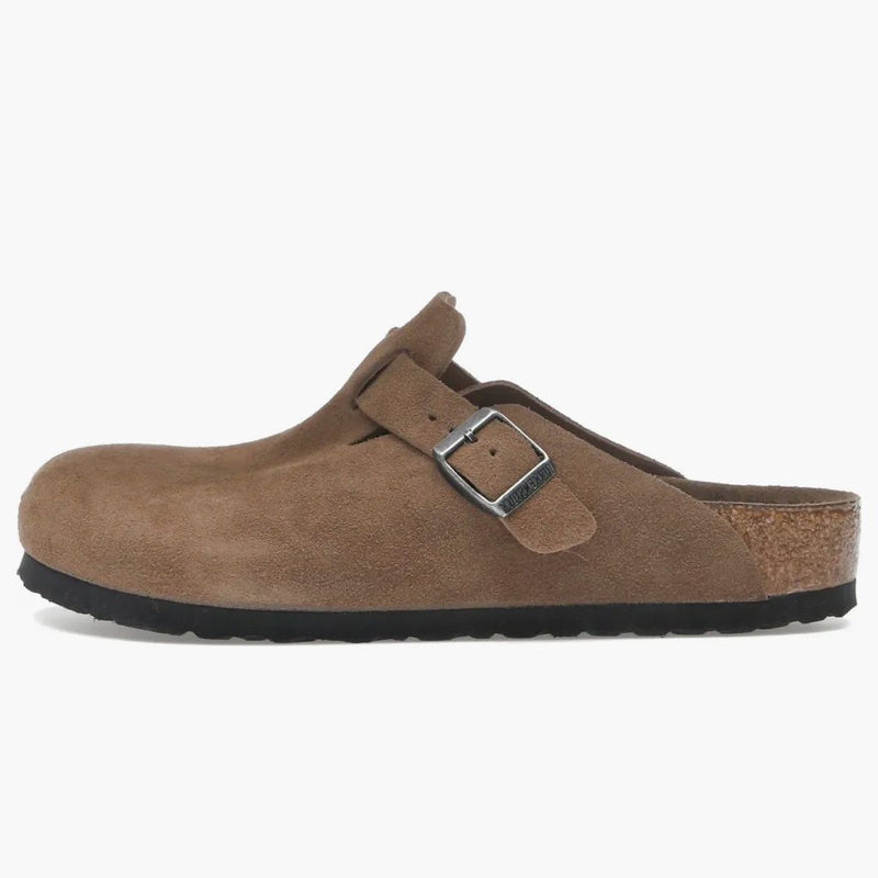 Birkenstock Boston Soft Footbed Suede Dark Tea Tonal