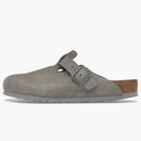 Birkenstock Boston Soft Footbed Suede Stone Coin
