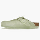 Birkenstock Boston Suede Faded Lime