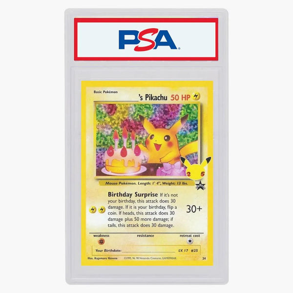 Birthday Pikachu-holo 2021 Pokémon Celebrations Classic Collection Base Set #24/53 (psa Or Bgs Graded)