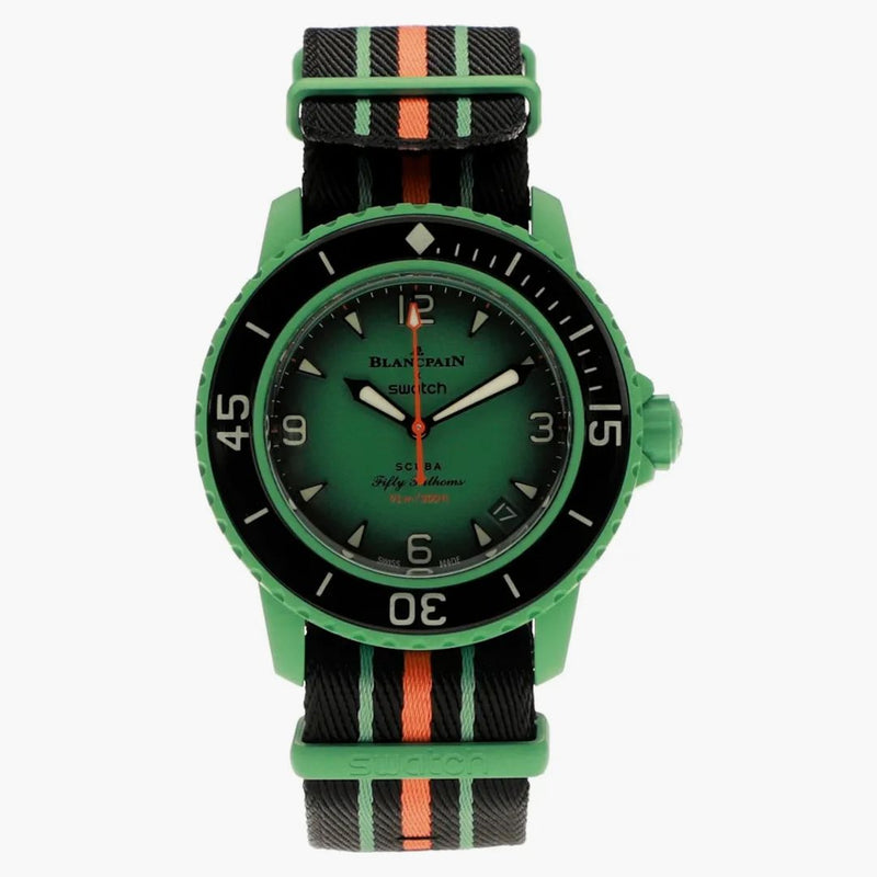 Blancpain x Swatch Scuba Cinquanta fathoms Oceano Indiano SO35I100