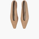 Bottega Veneta Almond Leather Ballet Flat Beige (women's)