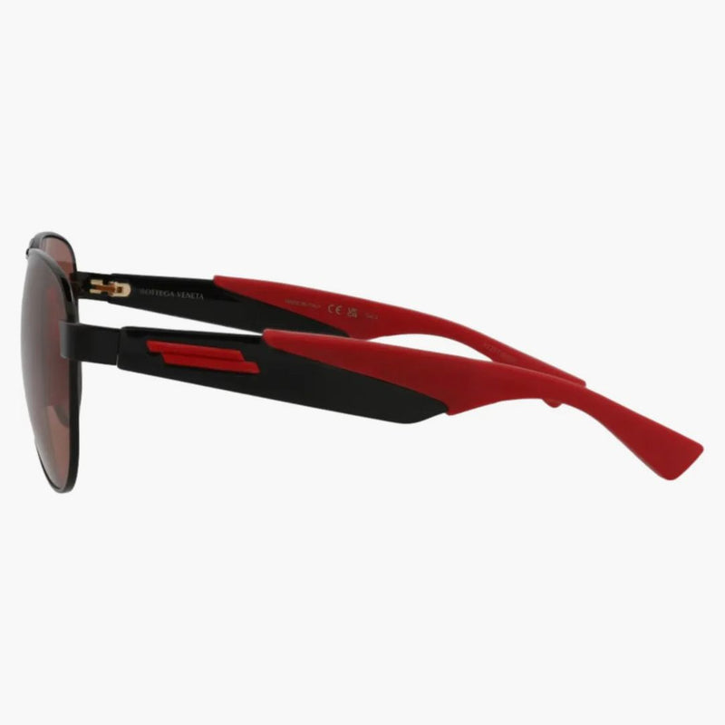 Bottega Veneta Aviator Occhiali da sole Black/Nero/Red (BV1231S-30014257-004)