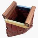 Bottega Veneta BV Snap Clutch Bag Rust