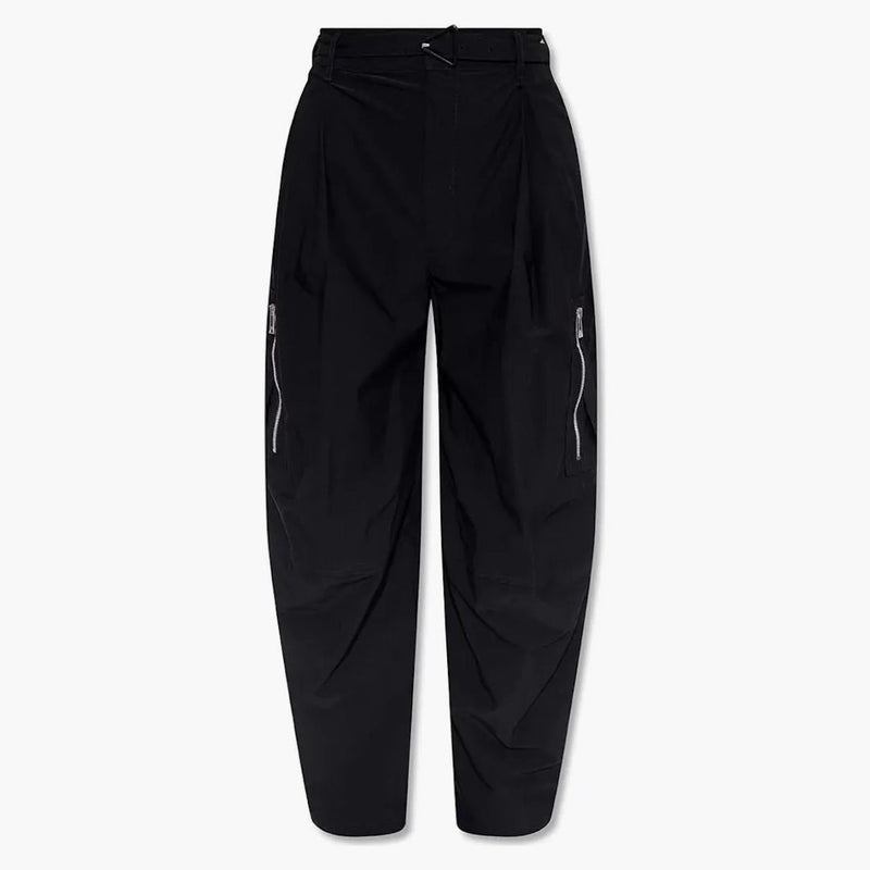 Bottega Veneta Belted Cargo Trousers Black