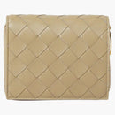 Bottega Veneta Bi-Fold Intrecciato Wallet Taupe