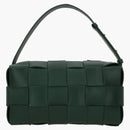 Bottega Veneta Brick Cassette Shoulder Bag Maxi Intrecciato Raintree
