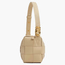 Bottega Veneta Brick Cassette Shoulder Bag Porridge