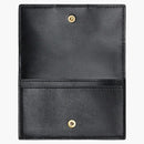 Bottega Veneta Business Card Case Intreccio Black