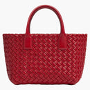 Bottega Veneta Cabat Intreccio Dead Bag Mini Apple Candy