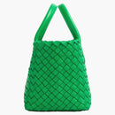 Bottega Veneta Cabat Intreccio Dead Bag Mini Parakeet