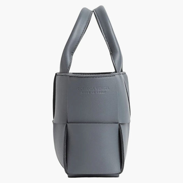 Bottega Veneta Candy Arco Tote Bag Micro Intreccio Thunder