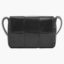 Bottega Veneta Candy Cassette Crossbody Bag Mini IntReccio Black