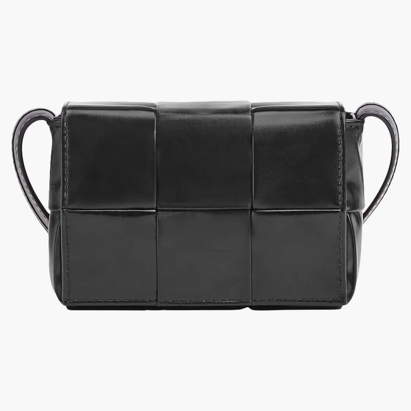 Bottega Veneta Candy Cassette Crossbody Bag Mini IntReccio Black