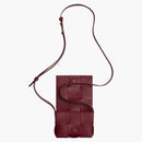 Bottega Veneta Cassette Cassette Crossbody Bag Mini Intreccio Burdeos
