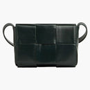 Bottega Veneta Cassets Cassette Crossbody Bag Mini Intreccio Inkwell