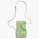 Bottega Veneta Candy Cassette Crossbody Bag Mini Intreccio Pistachio