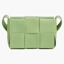 Bottega Veneta Candy Cassette Crossbody Bag Mini Intreccio Pistachio