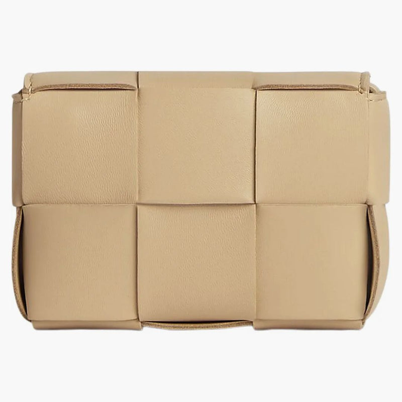 Bottega Veneta Candy Cassette Crossbody Bag Mini Intreccio Porridge