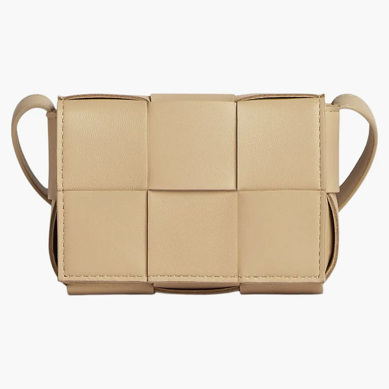Bottega Veneta Candy Cassette Crossbody Bag Mini Intreccio Porridge