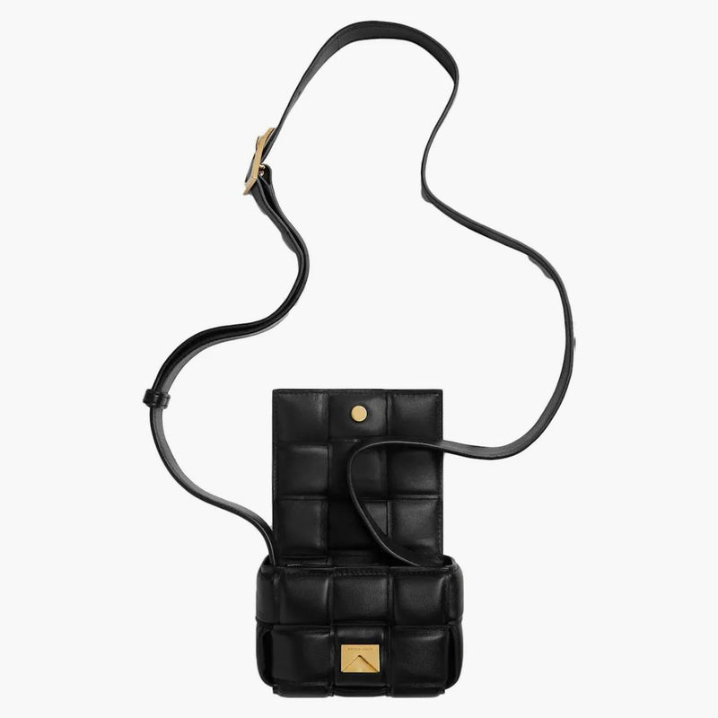 Bottega Veneta Candy Padded Cassette Crossbody Black