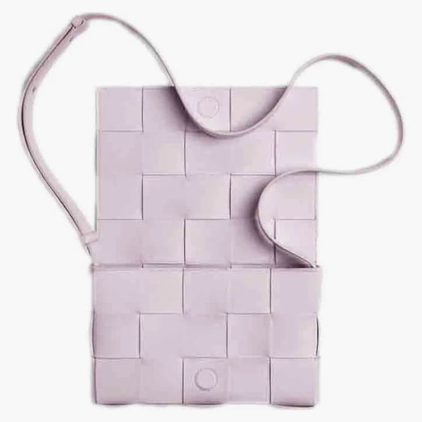 Bottega Veneta kazeta lak světle růžová