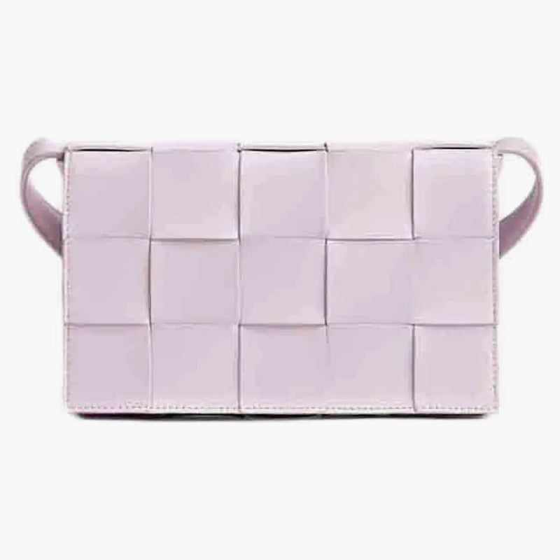 Bottega Veneta kazeta lak světle růžová