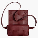 Bottega Veneta Cassette Belt Bag Mini Intrrecio Burdeos