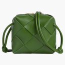 Bottega Veneta Cassette Camera Bag Mini Intreccio Avocado