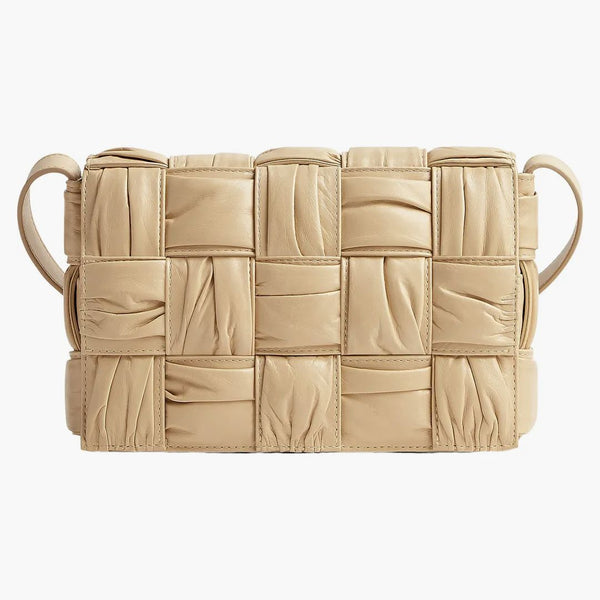 Bottega Veneta Cassette Crossbody Bag Foulard Intreccio Porridge