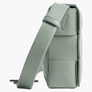 Bottega Veneta Cassette Crossbody Bag Medium Intreccio Sage Green