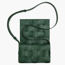 Bottega Veneta Cassette Crossbody Bag Small Intreccio Raintree