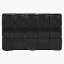 Bottega Veneta Cassette Intreccio Crossbody Bag Medium Black