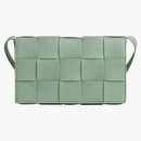 Bottega Veneta Cassette Intreccio Crossbody Bag New Sauge