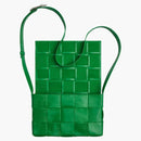 Bottega Veneta Cassette Intreccio Crossbody Bag Parakeet