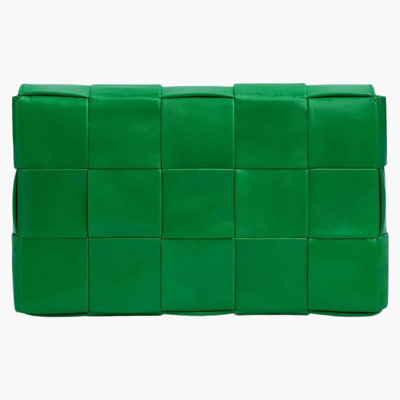 Bottega Veneta Cassette Intreccio Crossbody Bag Parakeet