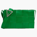 Bottega Veneta Cassette Intreccio Crossbody Bag Parakeet