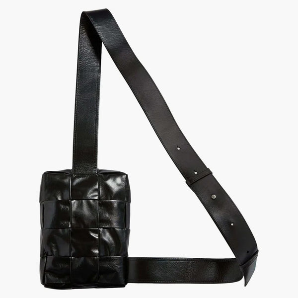 Bottega Veneta Cassette Sling Crossbody Bag Black