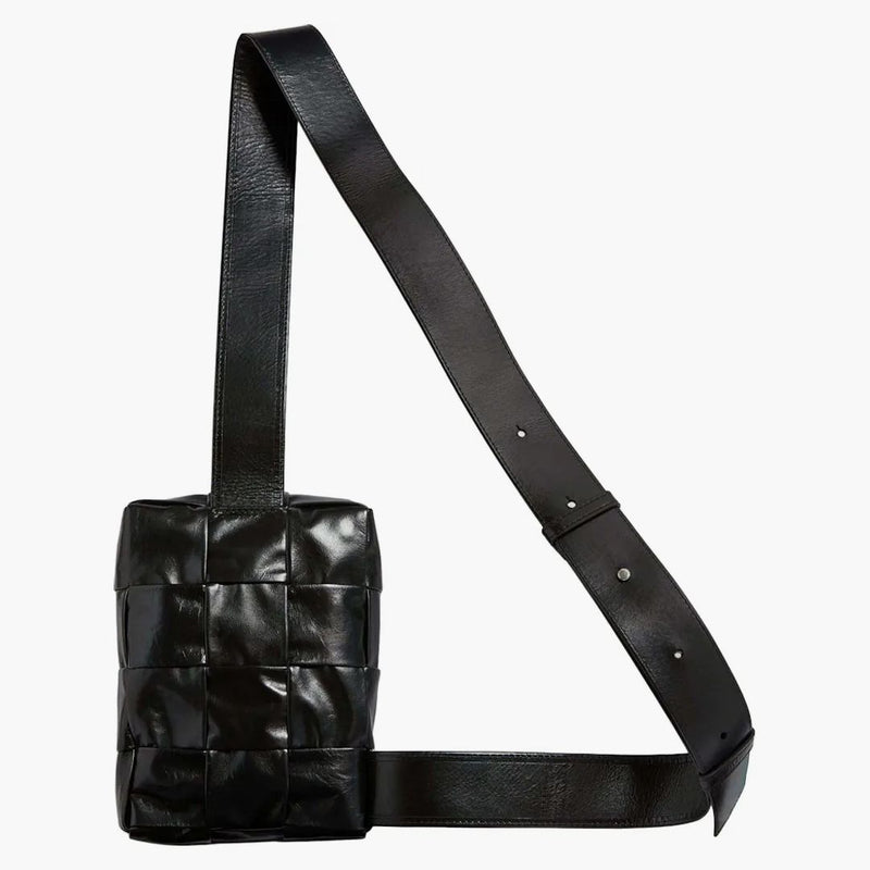 Bottega Veneta Cassette Sling Crossbody Bag Black