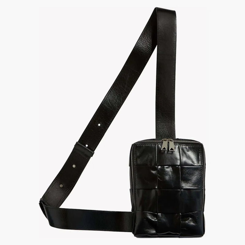 Bottega Veneta Cassette Sling Crossbody Bag Black