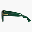 Bottega Veneta Cat Eye-Frame Acetate Sunglasses Green/Green (BV1004S-30007851-005)