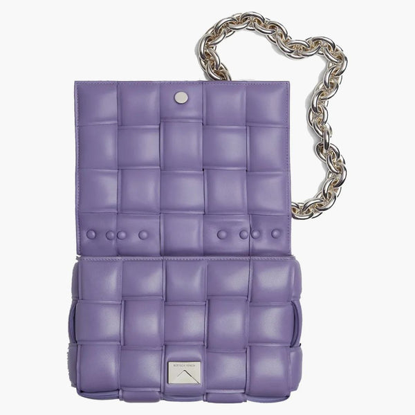 Bottega Veneta Chain Cassette Crossbody Bag Lavender