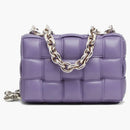Bottega Veneta Chain Cassette Crossbody Borse Lavender