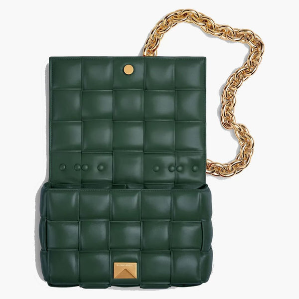 Bottega Veneta Chain Cassette Crossbody Bag Raintree