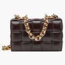 Bottega Veneta Chain Cassette Padded Intreccio Shoulder Bag Fondant