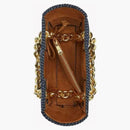 Bottega Veneta Chain Holder Denim Bag Blue