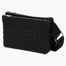 Bottega Veneta Classic Intrecciato Crossbody Black