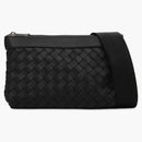 Bottega Veneta Classic Intrecciato Crossbody Black