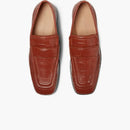 Bottega Veneta Croc-effect Leather Loafer Brown
