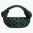 Bottega Veneta Double Knot Cloth Handbag Black